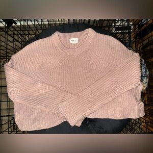 crop knitting sweater